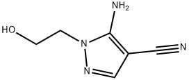 5-AMINO-4-CYANO-1-(2-HYDROXYETHYL)PYRAZOLE Structure