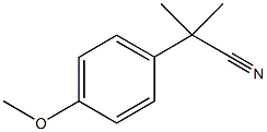 2-(4-Methoxyphenyl)-2-methylpropanenitrile Structure