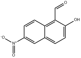6-NITRO-2-HYDROXYNAPHTHALENE-1-CARBOXALDEHYDE Structure