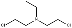 bis(2-chloroethyl)ethylamine Structure