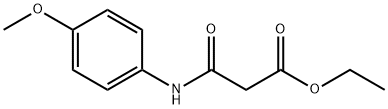 Propanoic acid, 3-[(4-methoxyphenyl)amino]-3-oxo-, ethyl ester Structure