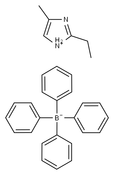 2-Ethyl-4-methyl imidazlium tetraphenyl borate Structure