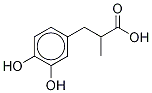 α-Methyl-3,4-dihydroxyphenylpropionic Acid Structure