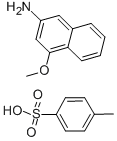 4-METHOXY-2-NAPHTHYLAMINE P-TOLUENESULFONATE SALT Structure