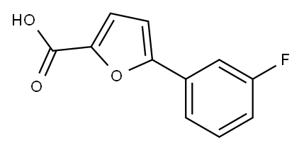 5-(3-FLUORO-PHENYL)-FURAN-2-CARBOXYLIC ACID Structure