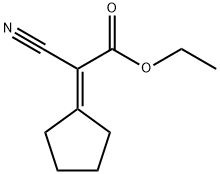 Acetic acid, 2-cyano-2-cyclopentylidene-, ethyl ester Structure