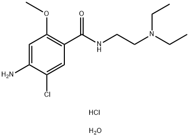 Metoclopramide hydrochloride  Structure