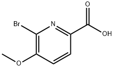 6-Bromo-5-methoxypicolinic acid Structure