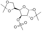 1,2:5,6-Di-O-isopropylidene-3-O-(methylsulfonyl)-alpha-D-glucofuranose Structure