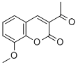 3-ACETYL-8-METHOXY-CHROMEN-2-ONE Structure