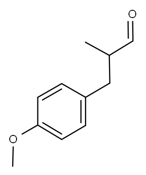 2-METHYL-3-(PARA-METHOXY PHENYL)-PROPANAL Structure