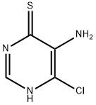 5-amino-6-chloro-1H-pyrimidine-4-thione Structure