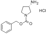 (S)-1-Cbz-3-Aminopyrrolidine hydrochloride Structure