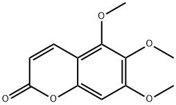 5,6,7-Trimethoxycoumarin Structure