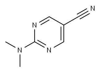 5-Pyrimidinecarbonitrile, 2-(dimethylamino)- (9CI) Structure