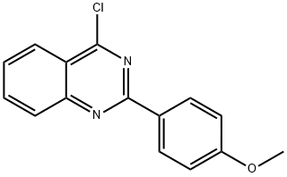 4-CHLORO-2-(4-METHOXY-PHENYL)-QUINAZOLINE Structure