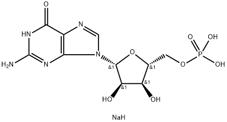Guanosine 5'-monophosphate disodium salt Structure