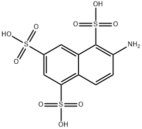 6-aminonaphthalene-1,3,5-trisulphonic acid Structure