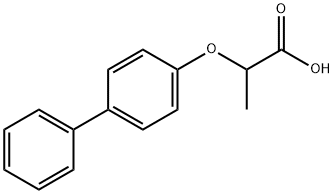 alpha-(4-Biphenylyloxy)propionic acid Structure