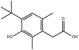 2-(4-tert-Butyl-3-hydroxy-2,6-dimethylphenyl)acetic acid Structure