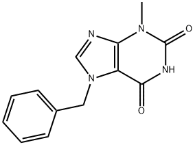 1H-Purine-2,6-dione, 3,7-dihydro-3-Methyl-7-(phenylMethyl)- Structure