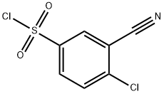 4-Chloro-3-cyanobenzenesulfonyl chloride Structure