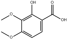 2-HYDROXY-3,4-DIMETHOXYBENZOIC ACID Structure