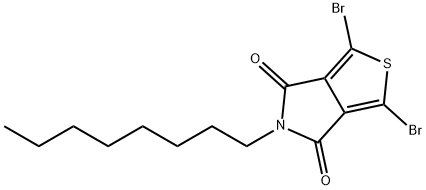 1,3-Dibromo-5-octyl-4H-thieno[3,4-c]pyrrole-4,6(5H)-dione Structure