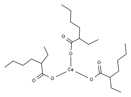 CERIUM(III) 2-ETHYLHEXANOATE Structure