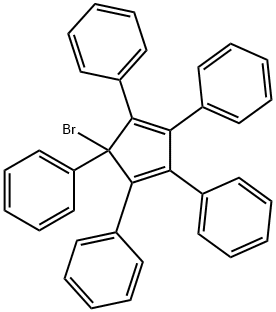 5-BROMO-1,2,3,4,5-PENTAPHENYL-1,3-CYCLOPENTADIENE Structure