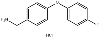 4-(4-FLUOROPHENOXY)BENZYLAMINE HYDROCHLORIDE Structure