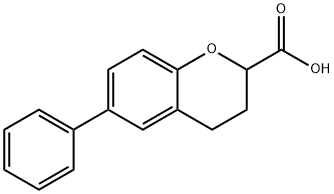 6-phenylchroman-2-carboxylic acid Structure