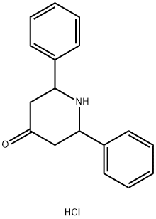 2,6-DIPHENYL-4-PIPERIDONE HCL Structure