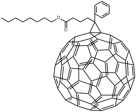 [6,6]-Phenyl C61 butyric acid octyl ester, >=99% Structure