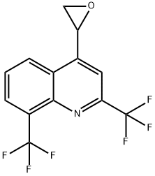 2-[2,8-BIS(TRIFLUOROMETHYL)-4-QUINOLYL]OXIRANE Structure