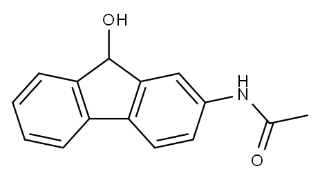 N-(9-Hydroxy-9H-fluoren-2-yl)acetamide Structure