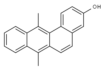 3-hydroxy-7,12-dimethylbenz(a)anthracene Structure