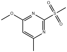 4-Methoxy-6-methyl-2-(methylsulfonyl)pyrimidine ,97% Structure