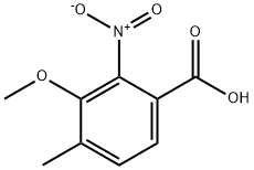 3-Methoxy-4-methyl-2-nitrobenzoic acid Structure