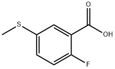 2-Fluoro-5-( Methylthio)benzoic Acid Structure