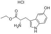 L-2-AMINO-3-(5-HYDROXYINDOLYL)PROPIONIC ACID ETHYL ESTER HYDROCHLORIDE Structure