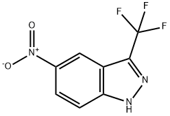 1H-INDAZOLE, 5-NITRO-3-(TRIFLUOROMETHYL)- Structure