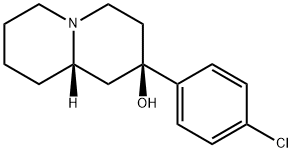 2H-Quinolizine, 2-axial-(4-chlorophenyl)-2-equatorial-hydroxy-octahydr o- Structure