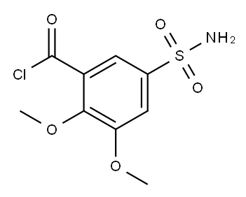 5-(aminosulphonyl)-2,3-dimethoxybenzoyl chloride Structure