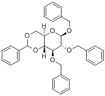 Benzyl 2,3-Di-O-benzyl-4,6-O-benzylidene-b-D-glucopyranoside Structure