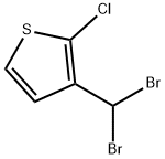 2-Chloro-3-(Dibromomethyl) Thiophene Structure
