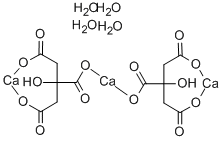 Calcium citrate tetrahydrate Structure