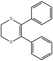 2,3-DIHYDRO-5,6-DIPHENYL-1,4-OXATHIIN Structure