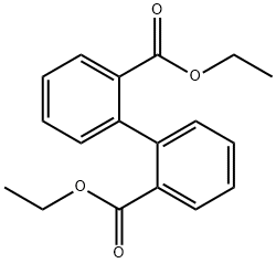 DIETHYL BIPHENYL 2,2'-DICARBOXYLATE Structure