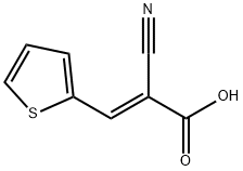 2-CYANO-3-(2-THIENYL)ACRYLIC ACID Structure